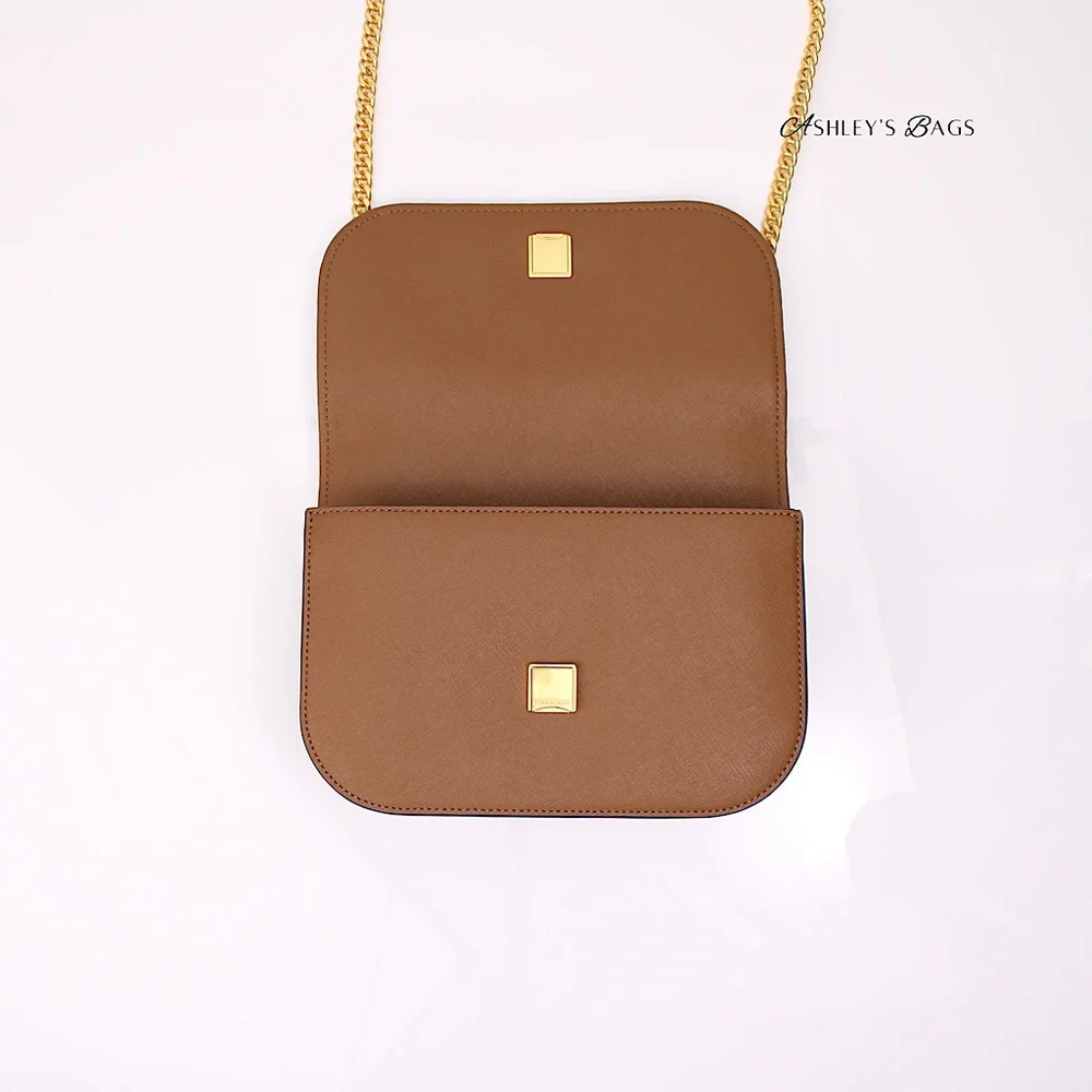 Tory Burch Emerson East West Flap Shoulder Bag Crossbody & Card Holder Moose - Picture 9 of 15